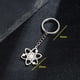thumbnail image 4 of Joyería de Moda Personalidad de Acero Inoxidable Flor Universo Colgante Llavero Colgante Mujer Geométrica Accesorios, 4 of 4