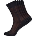 thumbnail image 6 of OWNTIDE 5-Pack Men's Dress Crew Socks, Ultra Thin Lightweight Breathable Cotton Socks, 6 of 9