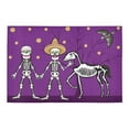 thumbnail image 2 of MKHERT Skulls Purple Doormat Rug Home Decor Floor Mat Bath Mat 23.6x15.7 inch, 2 of 3