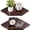 Dark Walnut-8.5inch(2PCS), variant on Natural Wood 11.2inch(2PCS) Solid Oak Wood Corner Wall Floating Shelves
