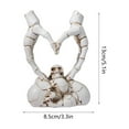 thumbnail image 3 of Skeleton Hands Statue,Heart Hands Sculpture,Hand Gesture Desk Statues Love Ornaments,Heart Shape Finger Gesture Sculpture Decor for Bookshelf/Coffee Desktop/Halloween Decorations-B, 3 of 6
