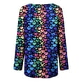 thumbnail image 5 of Qertyioot Cadeau de la Saint-Valentin! Blouse Décontractée à Manches Longues et Col Rond pour Femmes, Imprimé St. Patrick, 5 of 5
