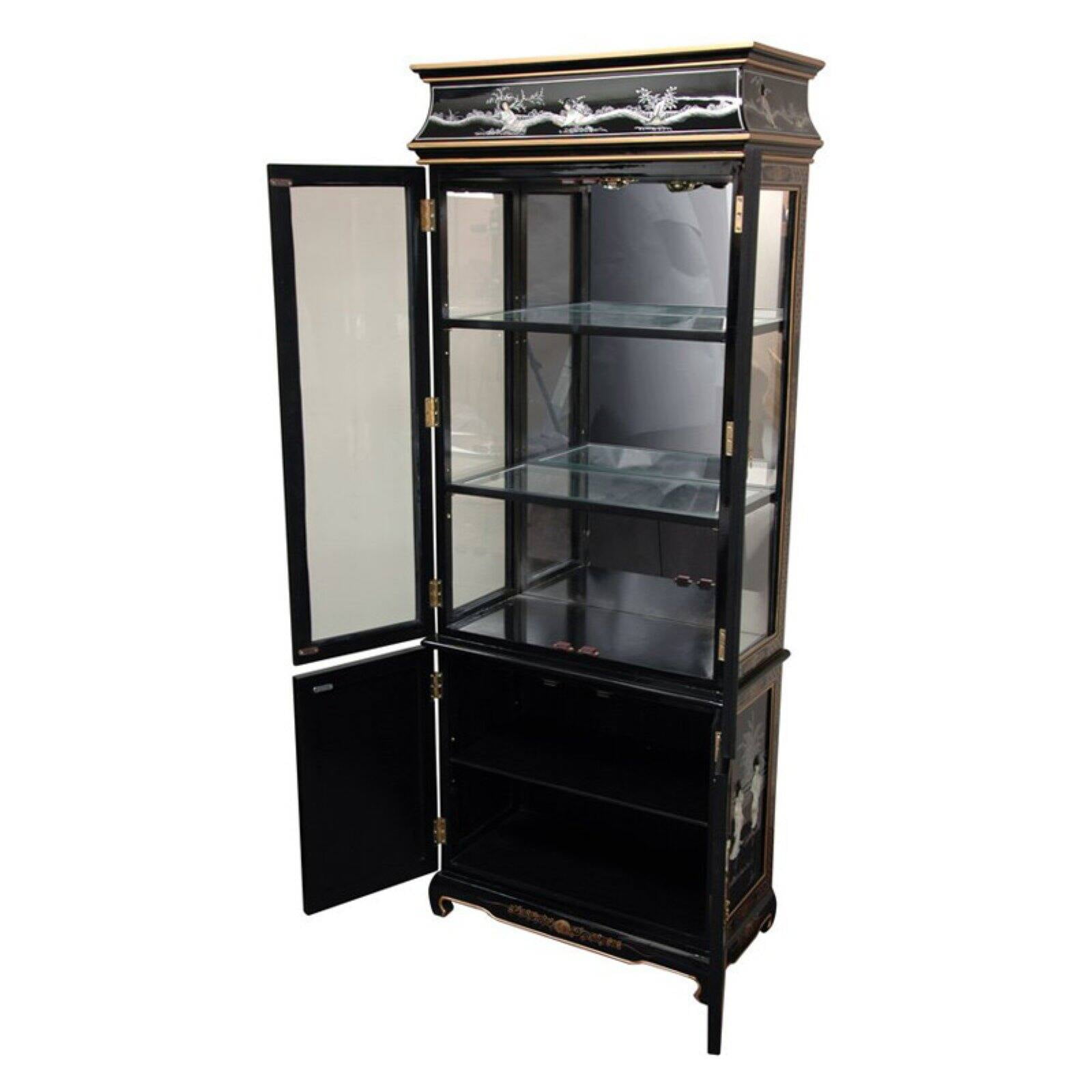 Oriental sale curio cabinet
