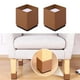 thumbnail image 4 of Pie de pata de muebles Autoadhesivo antideslizante Elevadores de muebles Sil Escritorio Pies de Accesorios Cuadrado 6x5cm Marrón Macarena Elevadores de sofá, 4 of 8
