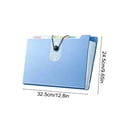 thumbnail image 2 of Expanding File Folder, 8 Pocket Accordion File Organizer, Large Capacity A4 Document Organizer with Snap Closure, Portable Plastic File Folder for School, Office, and Home Use, 2 of 7