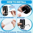 thumbnail image 2 of Water Dispenser for 5 Gallon Bottle, Electric Water Pump for 5 Gallon Jug with Switch and USB Charging, Portable Automatic Water Jug Dispenser for Camping, Travel, Home, Kitchen, Office, 2 of 6