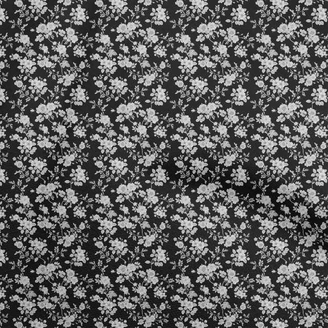 oneOone Rayon Black Fabric Baroque Fabric For Sewing Printed Craft Fabric By The Yard 56 Inch Wide
