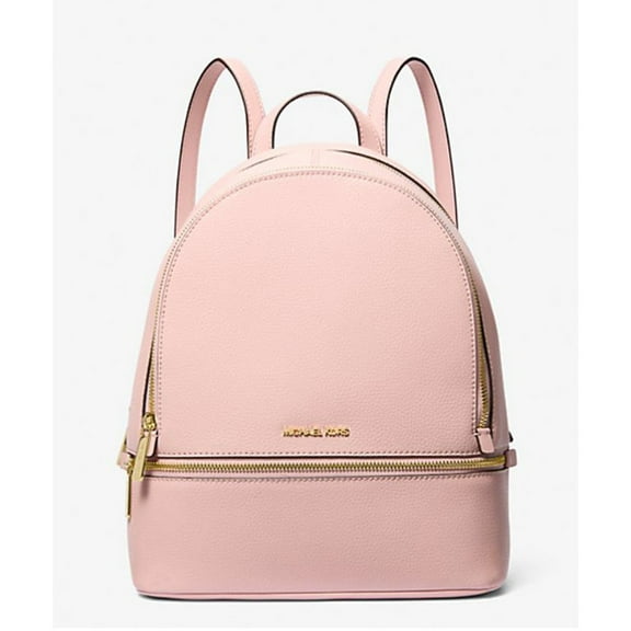 Michael Kors Women's Rhea Medium Pebbled Leather Backpack (Powder Blush) 35S5GRAB2L-424