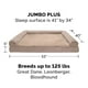 thumbnail image 2 of Furhaven Cama de gel refrescante para perros grandes con refuerzos extraíbles y funda lavable, para perros de hasta 125 libras - Sofá de felpa y gamuza - Almendra, Jumbo Plus/XXL, 2 of 5