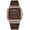 Dark Coffee Color, variant on New fashionable student square casual silicone watch, ladies' quartz watch