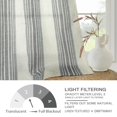 thumbnail image 4 of Cortinas DriftAway, mezcla de lino a rayas verticales, 244 cm, color gris, 4 of 8