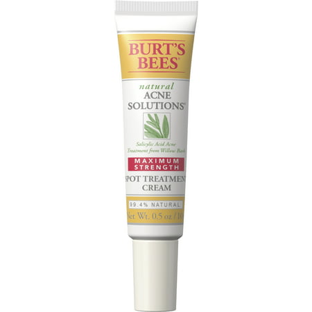 Burt's Bees Natural Acne Solutions -Maximum Strength Spot Treatment Cream For Oily Skin, 0.5