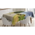 thumbnail image 1 of Ambesonne Rural Tablecloth Rectangular Table Cover, Barn and Tractor on Side, 52"x70", Multicolor, 1 of 3