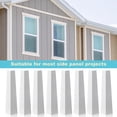 thumbnail image 6 of Tnobhg 8Pcs Aluminum Outside Siding Corner Caps Rustproof Corrosion Resistant High Strength Smooth Siding Aluminum Corner Trim Corner Caps, 6 of 7