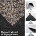 thumbnail image 3 of Black and Tan Leopard Print Kitchen Rugs Sets Of 3,Kitchen Runner Rugs Non Skid Washable,Decorative Kitchen Floor Mats for Kitchen,Sink,Laundry,17"x30"+ 17"x47" + 17"x59", 3 of 6