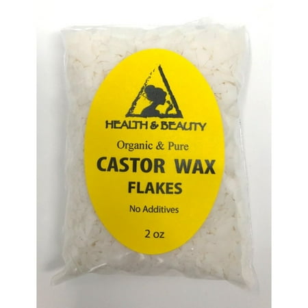 Aromatherapy Beads - CASTOR WAX FLAKES ORGANIC VEGAN PASTILLES BEADS PREMIUM NATURAL 100% PURE 2 OZ