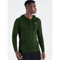 thumbnail image 5 of NELEUS Mens UPF 50+ Long Sleeve Shirts Hoodies Sun Protection Workout Dry Fit,Olive Green,US Size M, 5 of 7