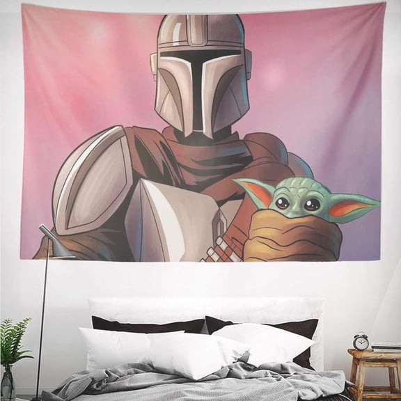 baby yoda Tapestry Gift Wall Hanging Backdrop for Room Bedroom Girls Fans Background Banner Party Birthday Supplies Decor