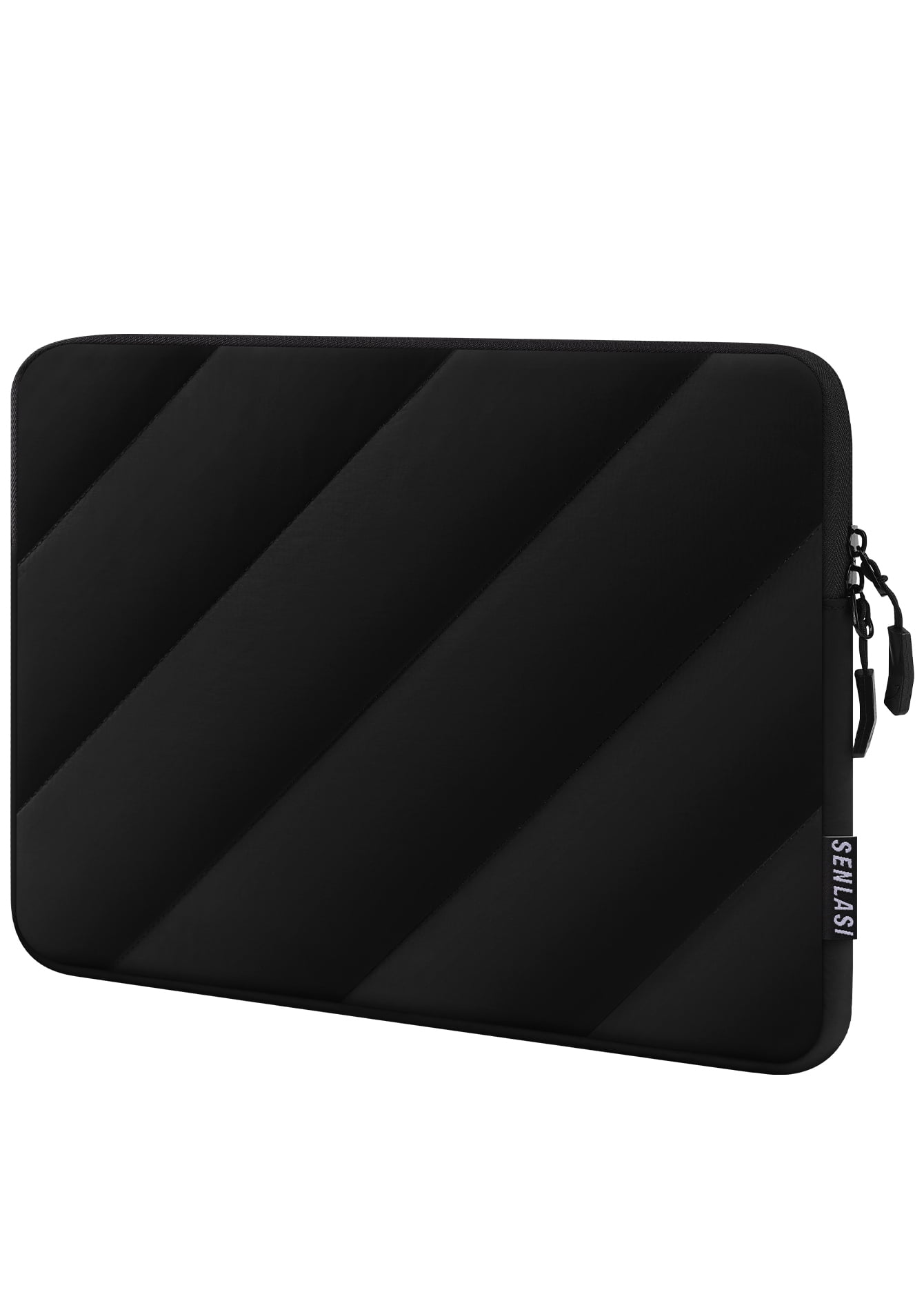 SENLASI Puffy 13.3 Inch Laptop Sleeve Case for Macbook Air 13 13.6 M3 M2 2024 2022-2010, Macbook Pro 13/14 M4 M3 M2 M1 2024 2023 2022-2012,Shockproof Water-resistant Protective Sleeve Case, Black