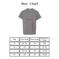 thumbnail image 5 of Gildan Youth Heavy Cotton T-Shirt, Blank Tee for Crafts & DIY, Kids Short Sleeve Tee, Graphite Heather, M, 5 of 5