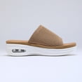 thumbnail image 6 of Pennysue Women's Air Cushion Knit Sandals Brown Lightweight Platform Slide Sandals 11M, 6 of 7