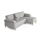 thumbnail image 5 of Sala Modular Reversible Makora Brunello Con Memory Foam, Color Gris Claro, Lino Respaldo Reclinable De 3 posiciones., 5 of 10