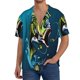 thumbnail image 1 of Balery Largemouth Bass Fish Camisa Casual de Manga Corta con Botones para Hombre, Texturizada, Estilo Cubano, para Playa, Verano-Large, 1 of 5