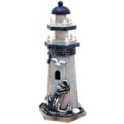 Wooden Lighthouse Nautical Bathroom Decor Lighthouse Figurines Decorative Lighthouse Indoor Table Centerpieces Beach Theme Home Decor