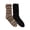 Brown Fairisle, variant on MUK LUKS Women's Tall Slouch Cabin Socks, 2-Pack, OSFM