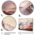 thumbnail image 3 of Designart "Canadian Winter Wonderland Mountain Landscapes" Extra Large Landscapes Framed Wall Art - Traditional Grey Mountains Winter Bedroom Framed Canvas Wall Art, 3 of 6