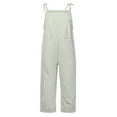 thumbnail image 2 of Annhoo Women's Summer Bib Overalls Striped Tie Straps Sleeveless Jumpsuits Casual Loose Rompers with Pockets, 2 of 5