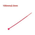thumbnail image 5 of Uxcell 300pcs Cable Zip Ties Plastic Self-Locking Nylon Tie Cables Wrap Pink 100mm x 2.5mm, 5 of 5