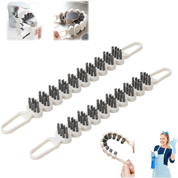 ACDANC Bendable Multifunctional Cleaning Brush,Crevice Cleaning Brush Multifunctional Gap Cleaning Brush Tool (2Pcs)