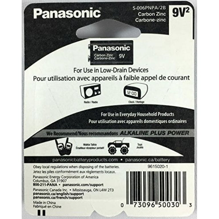 Piles Panasonic 9V