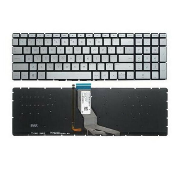 New US Silver English Backlit Keyboard (Without palmrest) for HP 15-EF 15-EF0005CA 15-EF0006CA 15-EF0008CA 15-EF0010CA 15-EF0015CA 15-EF0018CA 15-EF0020CA 15-EF0021NR