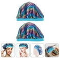 thumbnail image 3 of MasteelfCA 2Pcs Elastic Wide Kids Bonnets Sleeping Hats Durable Elastic Sleep Caps Child Bathing Caps, 3 of 8
