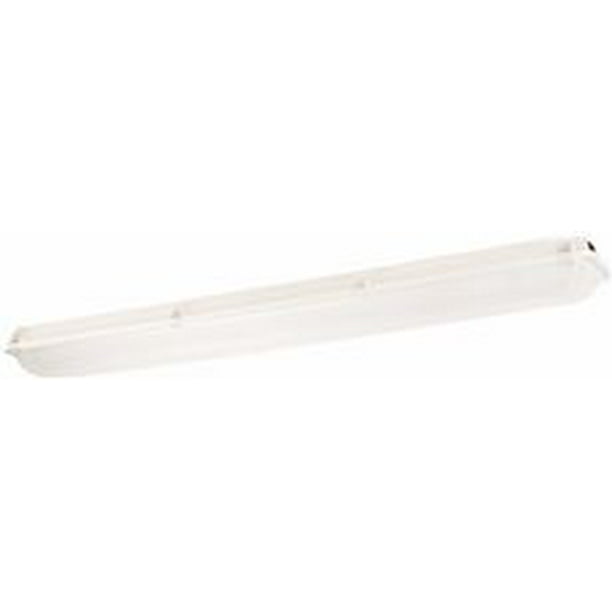 Columbia Lighting Led Enclosed And Gasketed Fixture, 4 Ft., 3500K, Medium Lumen, Ribbed Frosted