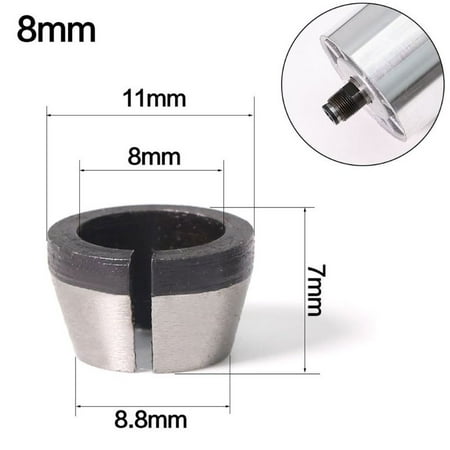 

1pcs 6mm/6.35mm/8mm Collet Chuck Adapter Engraving Trimming Machine Electric Router