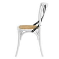 thumbnail image 3 of Side Dining Chair, Wood, White Black, Modern Contemporary Urban Design, Kitchen Room Cafe Bistro Restaurant Hospitality, 3 of 8