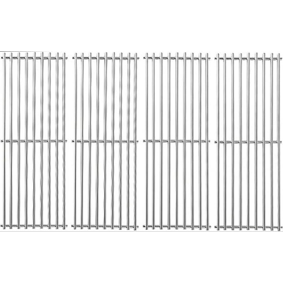 BMMXBI 17-3/8 Inch Grill Grate Replacement for Broil King Baron 440 320 340 420 S420 S320 Grill Parts, Stainless Steel BBQ Cooking Grates for Broil-Mate, Hunti