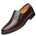 thumbnail image 2 of Leather shoes men's business work shoes middle-aged and elderly dad shoes gentleman formal wear Zkysteio, 2 of 2