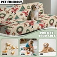 thumbnail image 6 of Yuyamidu Santa Claus Futon Cover Armless Sofa Covers Cute Armless Futon Bed Cover Easy to Install Rv Jackknife Sofa Covers Gift for Friends, 6 of 8