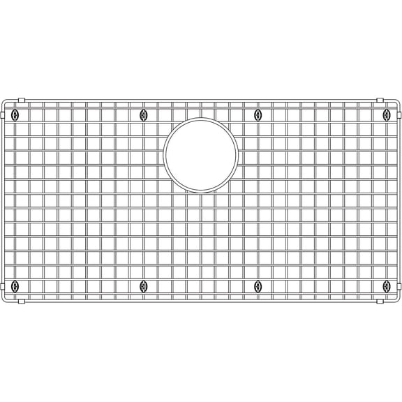 BLANCO 235968 Quatrus and Precision Kitchen Sink Grid, Stainless Steel