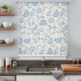 thumbnail image 5 of Blue Spring Floral Sheer Curtains 72 Inches Long, Farmhouse Botanical Vintage Light Filering Curtains, Breathable Simi Curtain Privacy Drapes for Living Room Bedroom Lightweight Window Treatment, 5 of 9