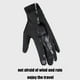 thumbnail image 4 of Guantes deportivos Poliéster Pantalla táctil Antideslizante Resistente al agua Resistente al viento Cálido Transpirable Ciclismo Correr Pesca Conducción Ajuste flexible | Paquete de 2 | Negro |, 4 of 7