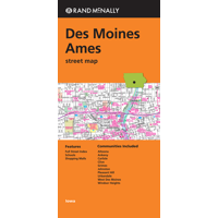 Folded Map Des Moines and Ames Street Map