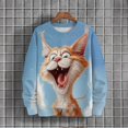 thumbnail image 4 of Suéter de otoño e invierno para hombre con estampado 3D de animales, suéter deportivo para ciclismo, suéter cálido, moda urbana, informal, parodia para hombre, 4 of 5