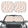 thumbnail image 6 of Lsque Dachshund Dog Puppy 2 PCS Windshield Sun Shade | CarFoldable Window Covers | Car Accessories Reflect UV for Universal Cars SUV Truck | Medium, 6 of 7