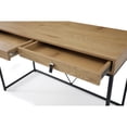 thumbnail image 3 of Scarlette Rectangular MDF Desk with 2 Storage Drawers, Natural/Black, 3 of 9