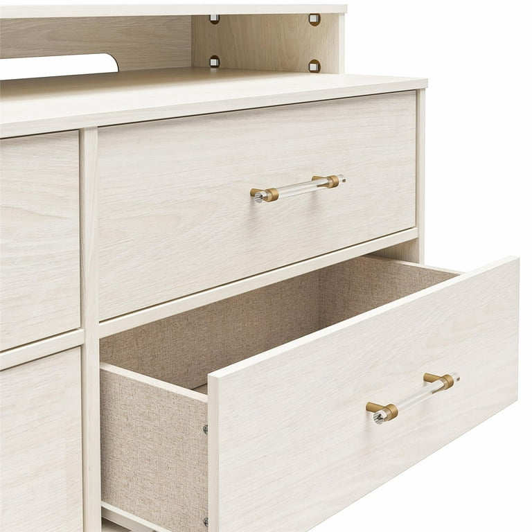 Teen Novogratz Blair Media Dresser for TVs up to 50, White Oak